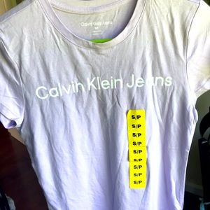 Calvin Klein Jeans Lavender Cotton Summer Shirt